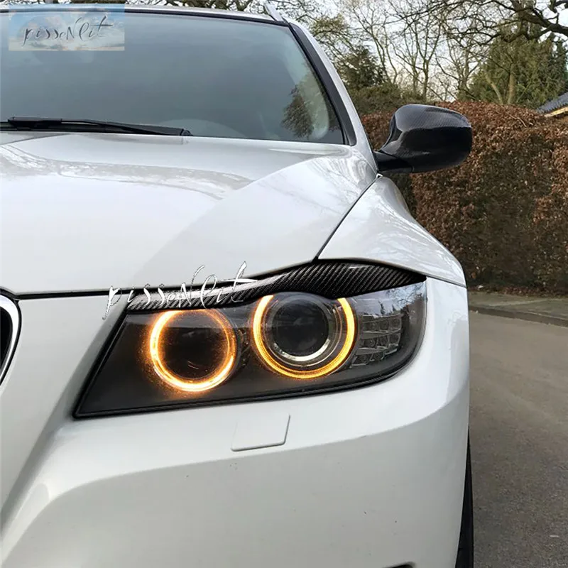Car Styling Accessories Real Carbon Fiber Headlight Eyebrows Eyelids Trim for BMW E90 E91 2005 - 2011 4DR Car Stickers High
Car Styling Accessories Real Carbon Fiber Headlight Eyebrows Eyelids Trim for BMW E90 E91 2005 - 2011 4DR Car Stickers High