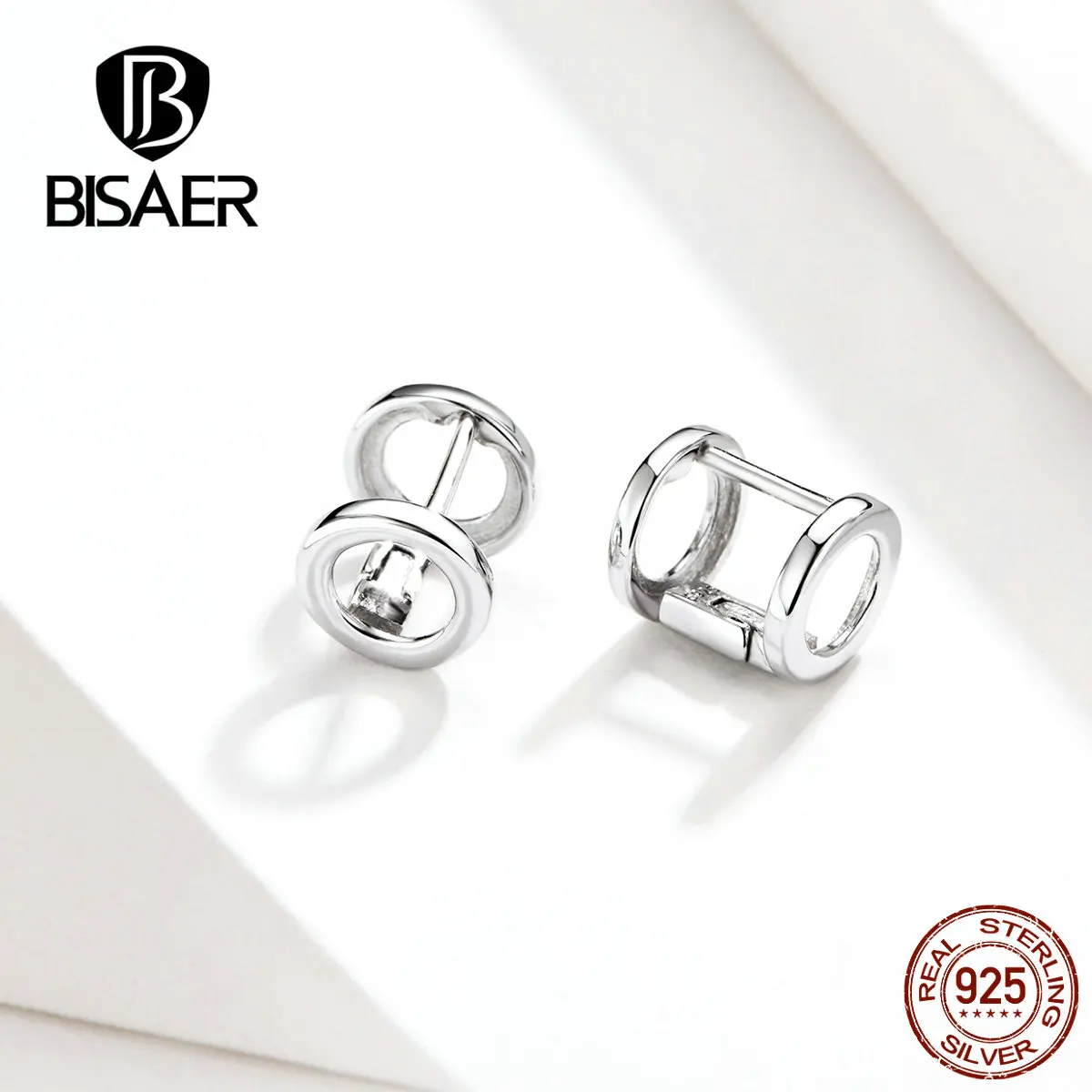 BISAER Round Earrings for Women 925 Sterling Silver Double Forever Circle Small Stud Earrings Female Silver Jewelry EFE161
BISAER Round Earrings for Women 925 Sterling Silver Double Forever Circle Small Stud Earrings Female Silver Jewelry EFE161