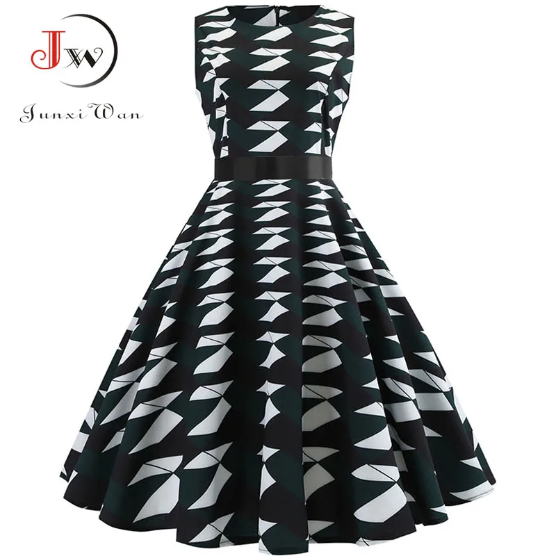 Geometric Print Vintage Dree Summer Women New Retro Hepburn Women's Rockabilly Party Dresses Vestidos Casual Elegant Tunic
Geometric Print Vintage Dree Summer Women New Retro Hepburn Women's Rockabilly Party Dresses Vestidos Casual Elegant Tunic