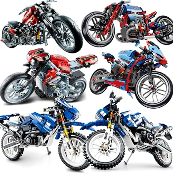 Compatible Motorcycle Technic Racing City Vehicle Sets Off Road Model Building Blocks MOC Kits Toys for Children
Compatible Motorcycle Technic Racing City Vehicle Sets Off Road Model Building Blocks MOC Kits Toys for Children