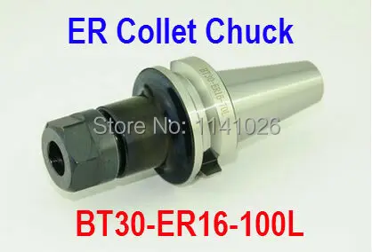 

Free Shipping BT30 ER16 100mm Spring ER Collet Chuck CNC Milling Toolholder Clamping End Mills Work on CNC Milling Machine