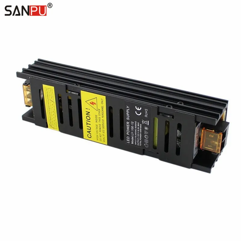 SMPS LED Driver 12vdc 100w 8a Constant Voltage Switching Power Supply 220v ac to dc Lighting Transformer Black Aluminum Indoor
SMPS LED Driver 12vdc 100w 8a Constant Voltage Switching Power Supply 220v ac to dc Lighting Transformer Black Aluminum Indoor
