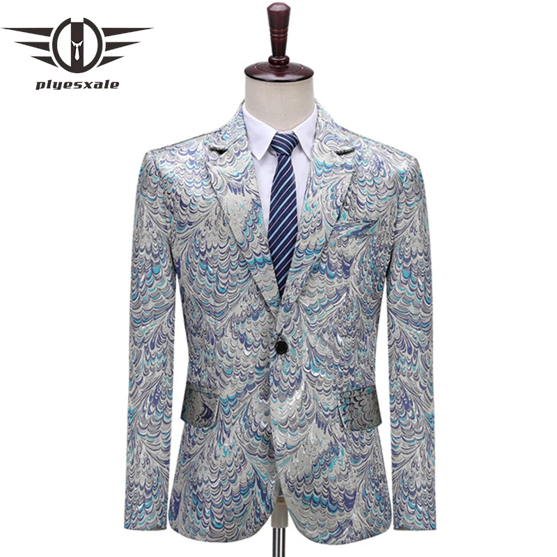 2019 Peacock Pattern Jacquard Blazer For Men 4XL Men's Slim Fit Blazers Autumn Mens Party Prom Blazer High Quality Vintage Q612
2019 Peacock Pattern Jacquard Blazer For Men 4XL Men's Slim Fit Blazers Autumn Mens Party Prom Blazer High Quality Vintage Q612