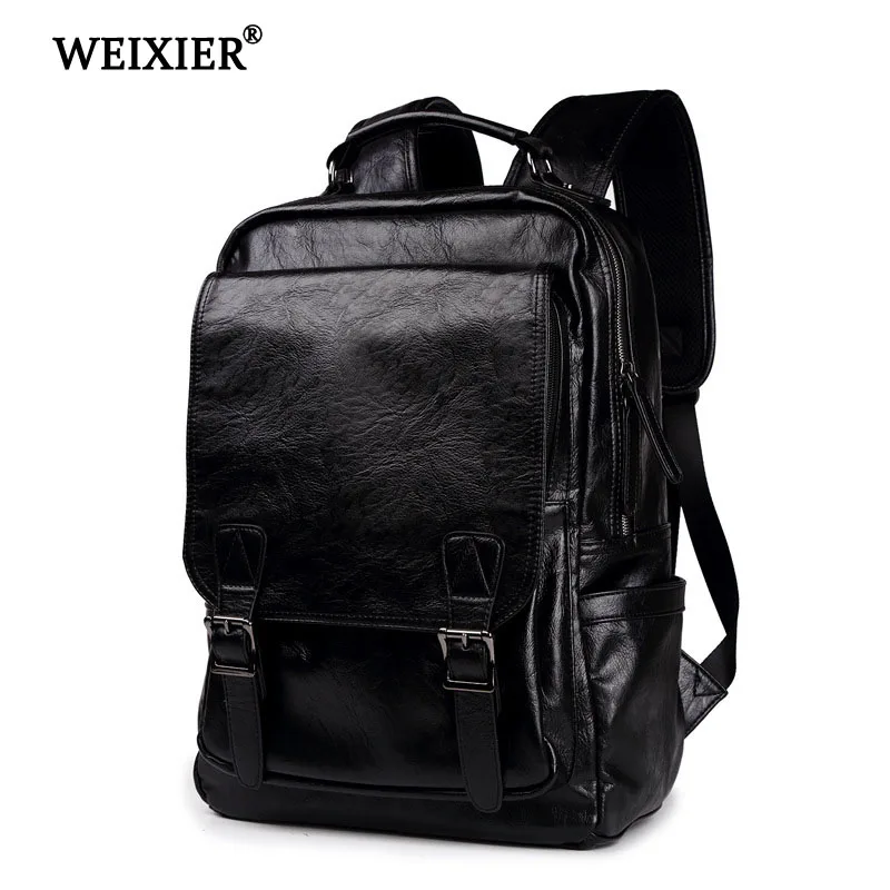 Men's Solid Color High Quality PU Computer Backpack Large Capacity Retro Classic Casual Fashion Design Simple Backpack
Men's Solid Color High Quality PU Computer Backpack Large Capacity Retro Classic Casual Fashion Design Simple Backpack