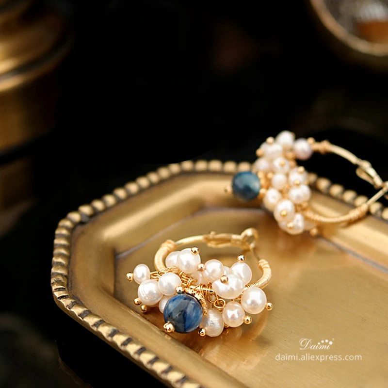 DAIMI Multiple Baroque Pearl Earrings Handmade Designer Jewelry Hook Earrings For Women
DAIMI Multiple Baroque Pearl Earrings Handmade Designer Jewelry Hook Earrings For Women