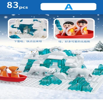 big size blocks duplo figures Building Blocks Polar bear Snow House big bricks with free base plates Models bricks Toys for Kids
big size blocks duplo figures Building Blocks Polar bear Snow House big bricks with free base plates Models bricks Toys for Kids