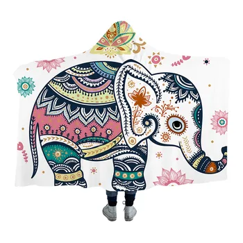 Rainbow Elephant Hooded Blanket for Adults Sherpa Fleece Mandala Flower Wearable Throw Blanket Hippie Boho Bedding
Rainbow Elephant Hooded Blanket for Adults Sherpa Fleece Mandala Flower Wearable Throw Blanket Hippie Boho Bedding