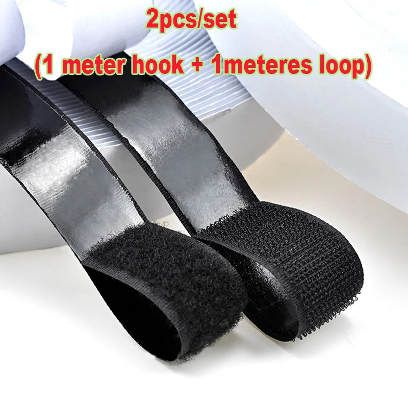 1 meter * 2 nylon velcros self adhesive fastener tape sewing magic loop hook sticker strip clothing stick tape velcroing strap
1 meter * 2 nylon velcros self adhesive fastener tape sewing magic loop hook sticker strip clothing stick tape velcroing strap