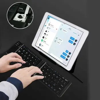 Portable Ultra Thin Light Mini Bluetooth 3.0 Folding Keyboard Wireless Rechargeable Keypad For IOS/Android Ipad Tablet Phone 
Portable Ultra Thin Light Mini Bluetooth 3.0 Folding Keyboard Wireless Rechargeable Keypad For IOS/Android Ipad Tablet Phone