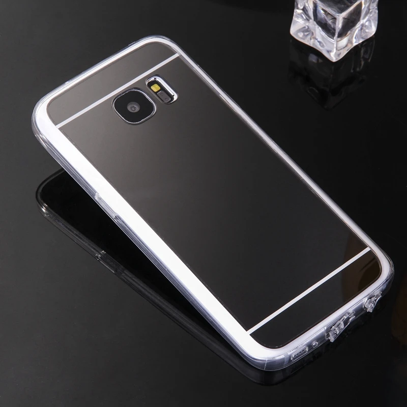 Зеркальный чехол для samsung galaxy S7 мягкая задняя крышка из ТПУ G9300 s сотового телефона