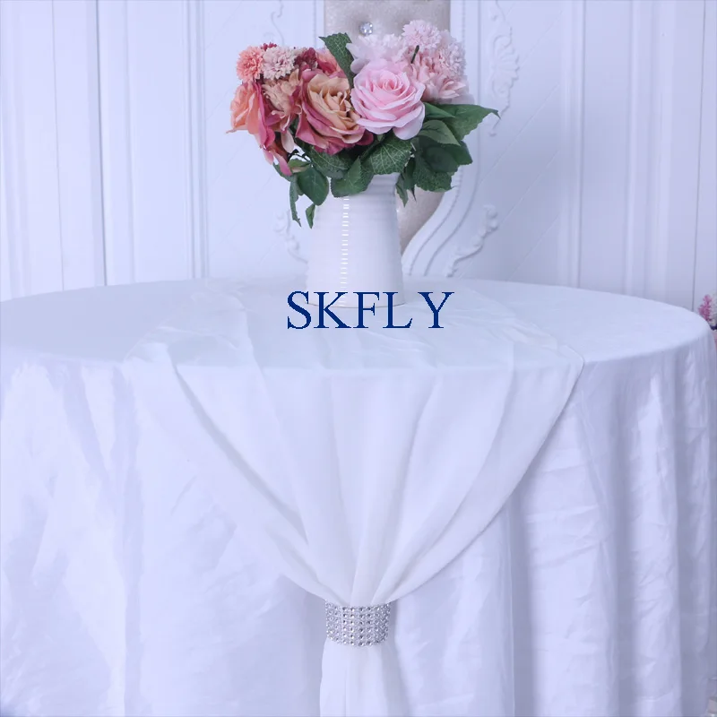 RU013T many colors custom made new party wedding soft white chiffon table runner with ribbon or buckle
RU013T many colors custom made new party wedding soft white chiffon table runner with ribbon or buckle