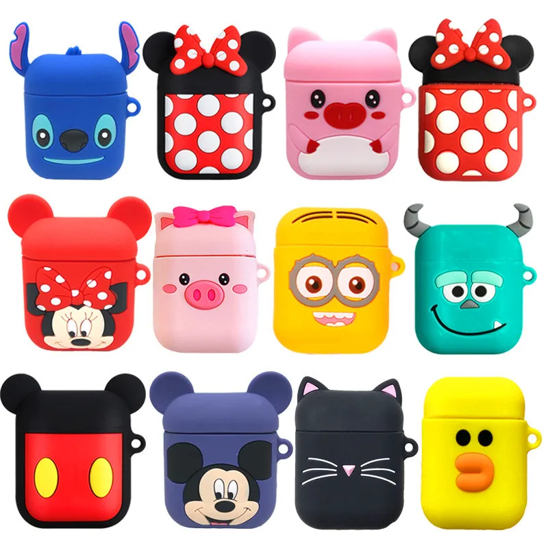 Air Pods 1 2Cute Cartoon Wireless Bluetooth Headset Airpods Mobile Phone Shell Silicone Charging Headset Storage Box for Apple
Air Pods 1 2Cute Cartoon Wireless Bluetooth Headset Airpods Mobile Phone Shell Silicone Charging Headset Storage Box for Apple