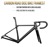 2018 new carbon road disc bike thru AXle frameset racing bicycle frame XDB shipping available and offer 2 years warranty service image