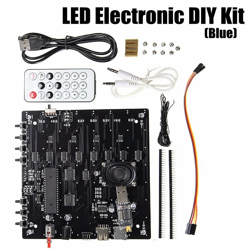 8x8x8 LED Cube 3D Light Square Blue LED Electronic DIY Kit Infrared Remote Control Function Durable Electronic Led DIY Kit
8x8x8 LED Cube 3D Light Square Blue LED Electronic DIY Kit Infrared Remote Control Function Durable Electronic Led DIY Kit