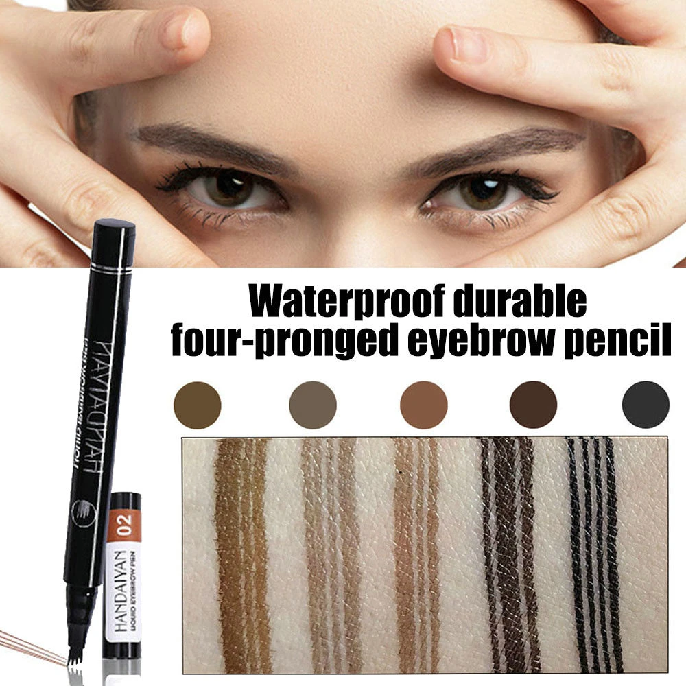 5 Color 4-Head Eyebrow Pencil Waterproof Fork Tip Tattoo Pen Tinted Fine Sketch Eye Brow Pencils Long Lasting Eyebrows
5 Color 4-Head Eyebrow Pencil Waterproof Fork Tip Tattoo Pen Tinted Fine Sketch Eye Brow Pencils Long Lasting Eyebrows