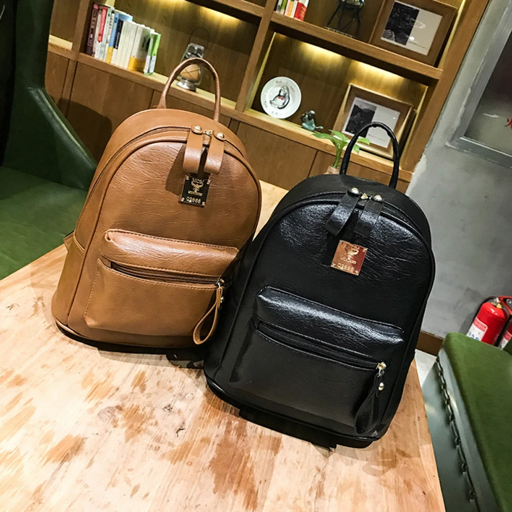 Fashion Women's Backpacks Multi-function Waterproof PU Knapsack Vintage Preppy Style Retro Black Brown Large Capacity Backpacks
Fashion Women's Backpacks Multi-function Waterproof PU Knapsack Vintage Preppy Style Retro Black Brown Large Capacity Backpacks