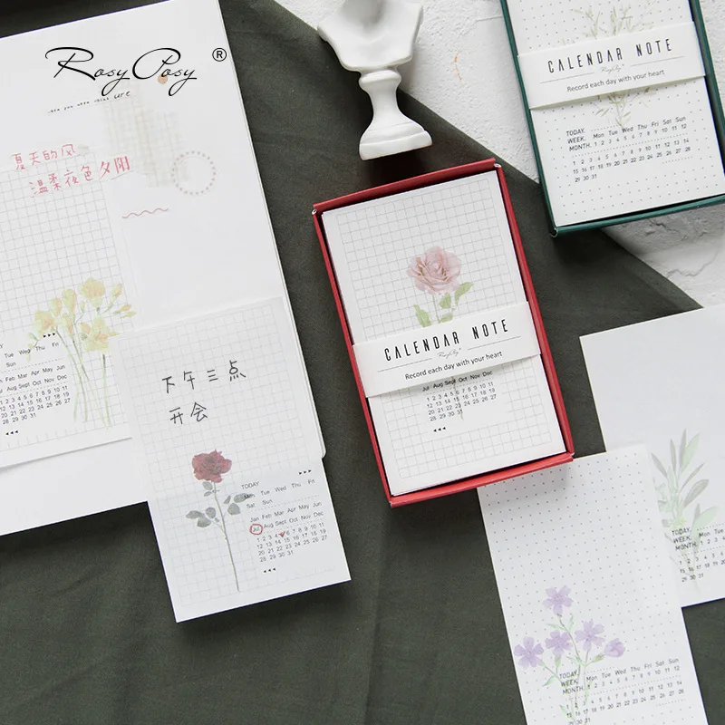 60sheets Simple Plant Calendar Notes Flower Grid/Point/Blank Memo Pad Daily Weekly Monthly Plan Write Pad Message Notes Bookmark
60sheets Simple Plant Calendar Notes Flower Grid/Point/Blank Memo Pad Daily Weekly Monthly Plan Write Pad Message Notes Bookmark