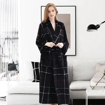 Flannel robe couple autumn and winter plus fertilizer to increase pajamas female coral velvet men's thickening robe
Flannel robe couple autumn and winter plus fertilizer to increase pajamas female coral velvet men's thickening robe