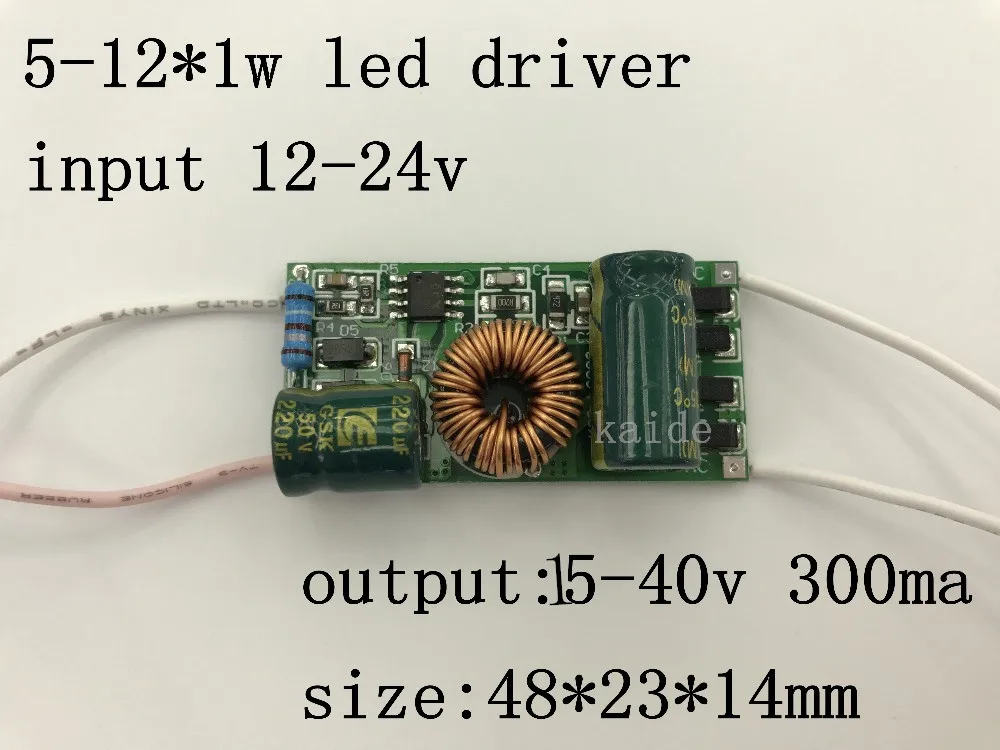 5-12*1W DC to DC LED driver input DC 12-24V output 15-40v 300mA 5w 6w 7w 8w 9w 10W 12w hight power spotlight driver
5-12*1W DC to DC LED driver input DC 12-24V output 15-40v 300mA 5w 6w 7w 8w 9w 10W 12w hight power spotlight driver