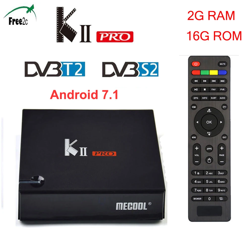 KII PRO DVB-S2 DVB-T2 S905 Android 7.1 TV Box 2GB 16GB 2.4G &5G Dual WiFi BT4.0 support Youtube K2 pro Media player
KII PRO DVB-S2 DVB-T2 S905 Android 7.1 TV Box 2GB 16GB 2.4G &5G Dual WiFi BT4.0 support Youtube K2 pro Media player
