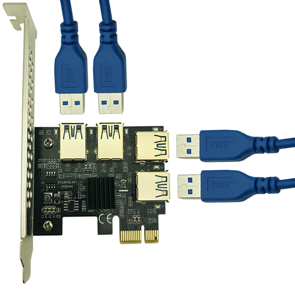 PCIe 1 до 4 PCI express 16X Райзер карта майнинга PCI-E 1X к внешнему 4 PCI-e слот SATA Блок питания для майнинга BTC Antminer Mining
PCIe 1 до 4 PCI express 16X Райзер карта майнинга PCI-E 1X к внешнему 4 PCI-e слот SATA Блок питания для майнинга BTC Antminer Mining
