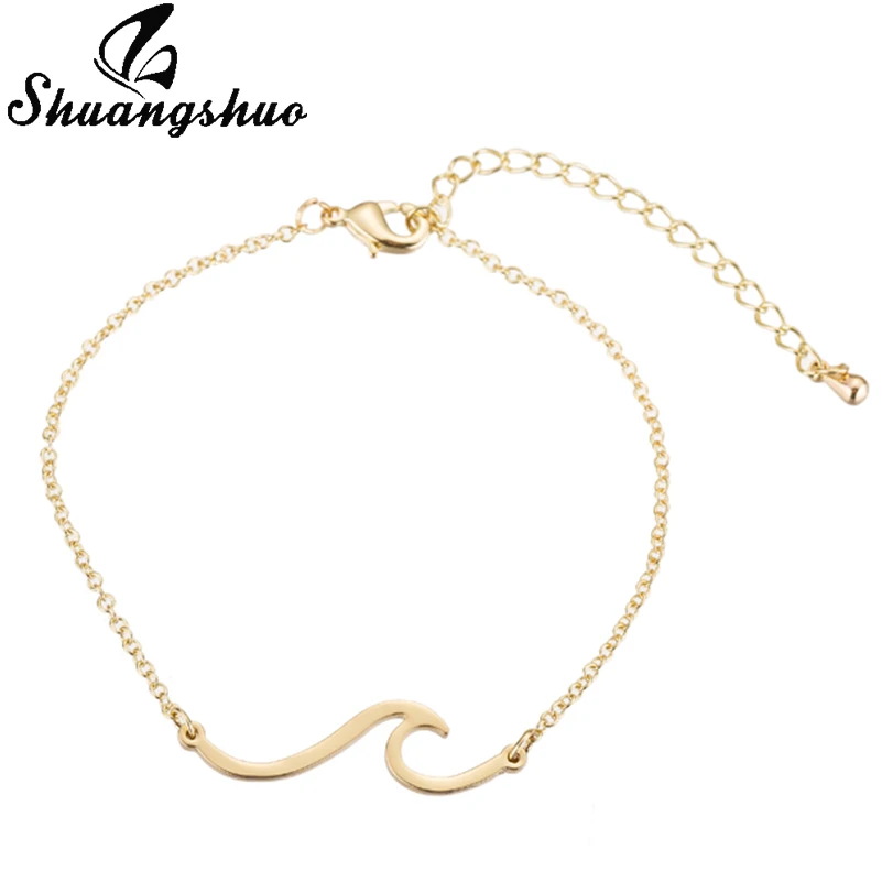 Shuangshuo Chain Link Beach Wave Bracelets & Bangles Jewelry Wave Bracelet Charm Bracelets Pulseras Mujer Jewelry Party Gifts
Shuangshuo Chain Link Beach Wave Bracelets & Bangles Jewelry Wave Bracelet Charm Bracelets Pulseras Mujer Jewelry Party Gifts