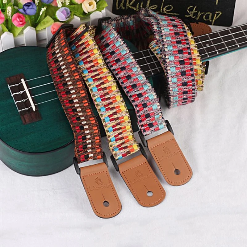 Hootenanny Style Guitar Straps Belt Retro Braided Cotton Genuine Leather Adjustable length for Ukulele Guitar
Hootenanny Style Guitar Straps Belt Retro Braided Cotton Genuine Leather Adjustable length for Ukulele Guitar