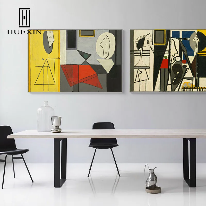 Modern Concise Abstract Yellow Black Red Geometric Lines Faces Absurdist Paintings Prints On Canvas Posters Wall Decor Pictures
Modern Concise Abstract Yellow Black Red Geometric Lines Faces Absurdist Paintings Prints On Canvas Posters Wall Decor Pictures