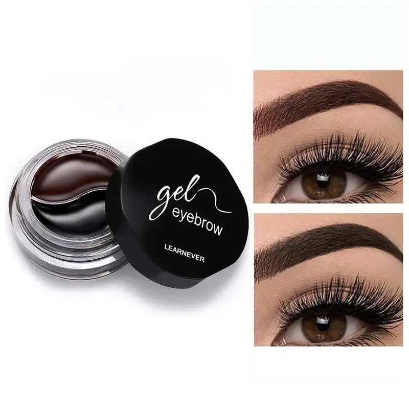 

2 IN 1 Professional Eyebrow Gel 6 Colors High Brow Tint Makeup Eyebrow Brown Eyebrow Gel With Brow Brush Tools New Arrivals