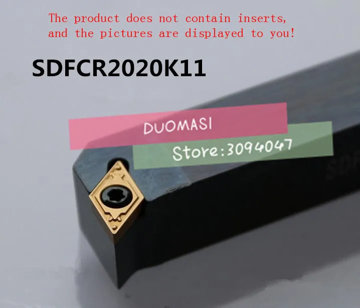 SDFCR2020K11 Toolholder 20*20*125MM CNC turning tool holder, 91 degrees External turning tools, Lathe cutting tools
SDFCR2020K11 Toolholder 20*20*125MM CNC turning tool holder, 91 degrees External turning tools, Lathe cutting tools