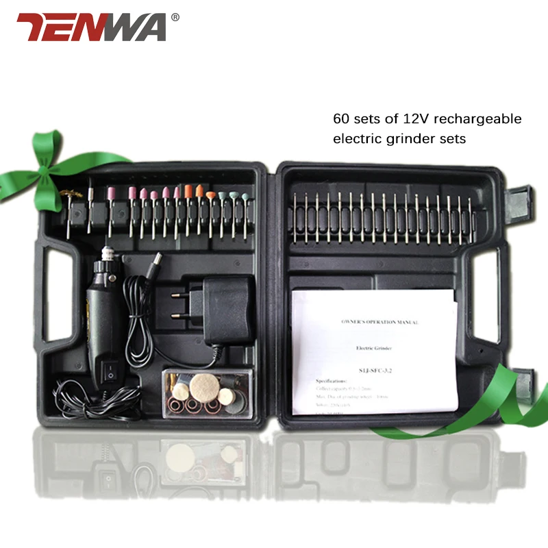 Tenwa 60pc Electric Mill DC 12V Miniature Electric Drill Electric Grinding Machine With Dremel Accessories Set Portable Toolbox
Tenwa 60pc Electric Mill DC 12V Miniature Electric Drill Electric Grinding Machine With Dremel Accessories Set Portable Toolbox