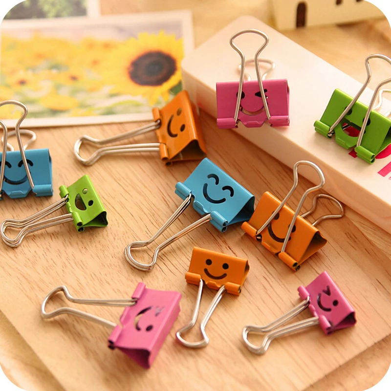10X Smile Face Emojy Document File Metal Clips Bookmark School Office Supply Student Stationery
10X Smile Face Emojy Document File Metal Clips Bookmark School Office Supply Student Stationery
