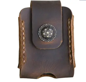 2019 Genuine leather Cigarette Lighter Crazy horse Leather Lighter Holder Pouch Box With Belt Loop For 95% Normal Size Lighter
2019 Genuine leather Cigarette Lighter Crazy horse Leather Lighter Holder Pouch Box With Belt Loop For 95% Normal Size Lighter
