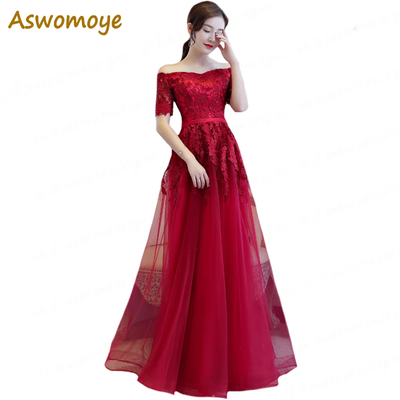 Aswomoye Elegant A-Line Evening Dresses Long 2018 New Appliques Prom Dress Short Sleeve Party Fromal Dress Top robe de soiree
Aswomoye Elegant A-Line Evening Dresses Long 2018 New Appliques Prom Dress Short Sleeve Party Fromal Dress Top robe de soiree
