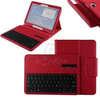 For Samsung Galaxy Tab 4 10.1 T530 Tablet Detachable Wireless Bluetooth ABS Plastic Keyboard & PU Leather Case Smart Cover - Red
For Samsung Galaxy Tab 4 10.1 T530 Tablet Detachable Wireless Bluetooth ABS Plastic Keyboard & PU Leather Case Smart Cover - Red
