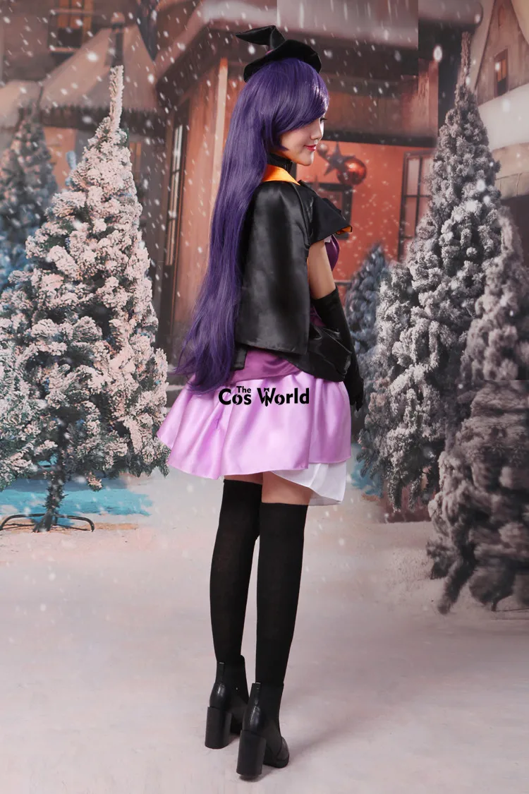 Love Live Dancing stars on me Nozomi Tojo Hallowmas Halloween Cloak Tube Tops Dress Uniform Outfit Anime Cosplay Costumes Cosplay Kostüm Love Live Dancing Stars Nozomi Tojo Halloween Cloak Uniform Dress 7