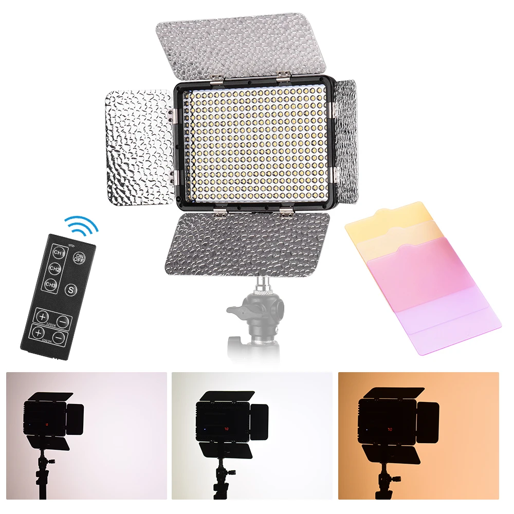 LED Video studio Light photo Photography Lamp Panel Brightness Adjustable 5500K for Canon/Nikon/Sony DSLR Camera DV Camcorder
LED Video studio Light photo Photography Lamp Panel Brightness Adjustable 5500K for Canon/Nikon/Sony DSLR Camera DV Camcorder