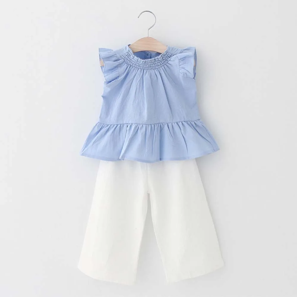 Children clothing Suits Blue Solid summer tops+pants sport suit kids clothes outfits toddler girls clothing sets 2018 fashion
Children clothing Suits Blue Solid summer tops+pants sport suit kids clothes outfits toddler girls clothing sets 2018 fashion
