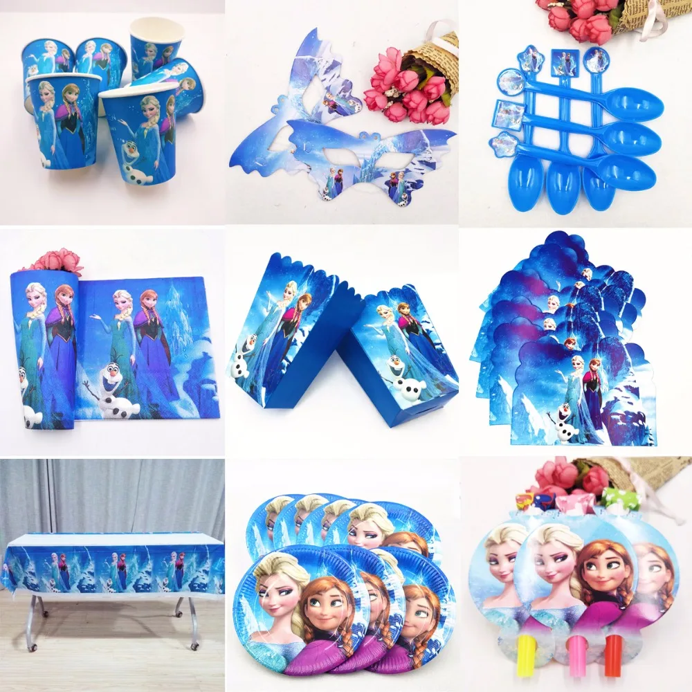 Frozen Princess Anna Elsa Party Supplies Decorations Kids Tableware Tablecloth Plates Cups Banners Birthday Party Favors Gifts
Frozen Princess Anna Elsa Party Supplies Decorations Kids Tableware Tablecloth Plates Cups Banners Birthday Party Favors Gifts