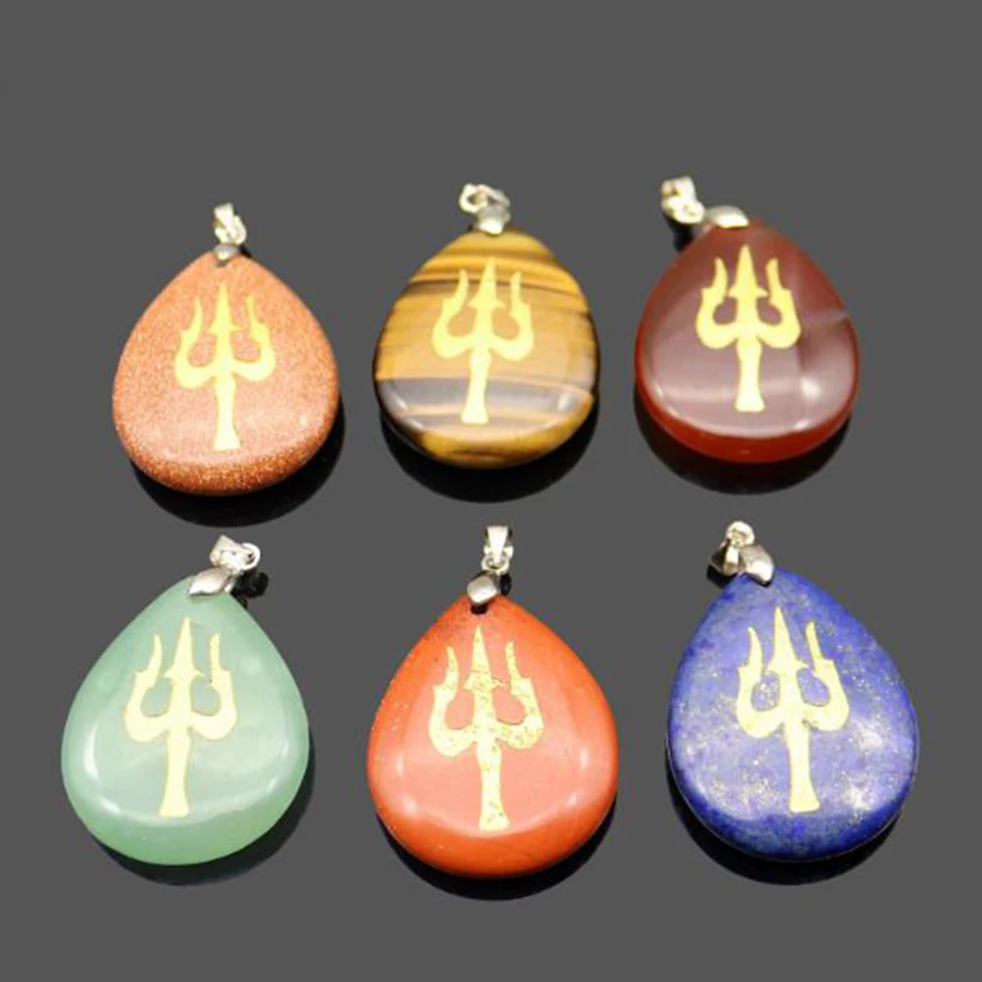 Trendy Hinduism Trident Shiva Symbol Necklace Women Men Natural Blue Sand Obsidian Energy Stone Healing Pendant Necklace Jewelry
Trendy Hinduism Trident Shiva Symbol Necklace Women Men Natural Blue Sand Obsidian Energy Stone Healing Pendant Necklace Jewelry