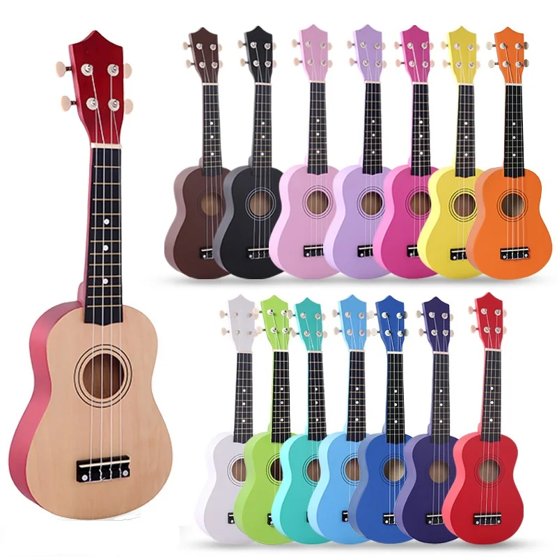 21 inch Ukulele Soprano Basswood Acoustic Nylon 4 Strings Ukulele Colorful Mini Guitar For Children Gift with strings and picks
21 inch Ukulele Soprano Basswood Acoustic Nylon 4 Strings Ukulele Colorful Mini Guitar For Children Gift with strings and picks