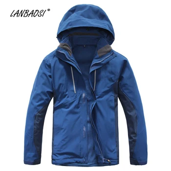 LANBAOSI Winter Outdoor Men's 3 in 1 Hooded Jackets Warm Windbreaker Waterproof Hiking Camping Trekking Sports Outwear Clothes
LANBAOSI Winter Outdoor Men's 3 in 1 Hooded Jackets Warm Windbreaker Waterproof Hiking Camping Trekking Sports Outwear Clothes