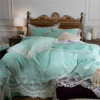 luxury korea princess bedding sets egyptian cotton lace bedclothes queen king size 4/6pcs duvet cover set bed linen 36
luxury korea princess bedding sets egyptian cotton lace bedclothes queen king size 4/6pcs duvet cover set bed linen 36