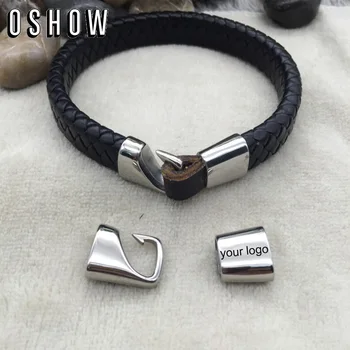 Stainless Steel Custom Logo Oval Hole Connectors Charms Fit Leather Cords Bracelet Necklace Making Findings
Stainless Steel Custom Logo Oval Hole Connectors Charms Fit Leather Cords Bracelet Necklace Making Findings