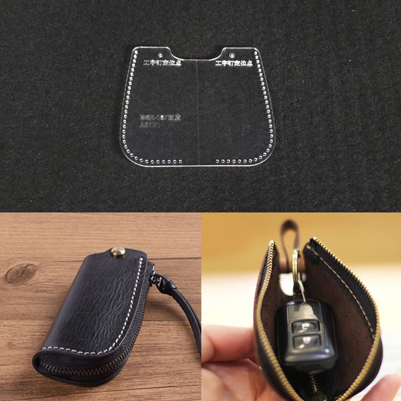 Lychee Life Car key Case Shaped Sewing Pattern Acrylic Key Chain Stencil Template DIY Handmade Leather Crafts Supplies
Lychee Life Car key Case Shaped Sewing Pattern Acrylic Key Chain Stencil Template DIY Handmade Leather Crafts Supplies