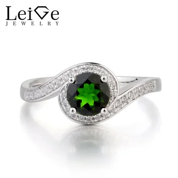 Leige Jewelry Promise Ring Natural Chrome Diopside Ring Round Cut Green Gemstone Solid 925 Sterling Silver Ring Romantic Gifts
Leige Jewelry Promise Ring Natural Chrome Diopside Ring Round Cut Green Gemstone Solid 925 Sterling Silver Ring Romantic Gifts