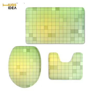 HUGSIDEA Bathroom 3PCS Set Non-slip Floor Carpet Custom 3D Geometry Design WC Toilet Lid Pad Area Rugs Tapis Home Hotel Decor
HUGSIDEA Bathroom 3PCS Set Non-slip Floor Carpet Custom 3D Geometry Design WC Toilet Lid Pad Area Rugs Tapis Home Hotel Decor