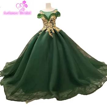 2018 Scoop Gold Lace Evening Dress Ball Gown Sleeveless Green Tulle Cap Sleeve Vintage Vestidos De Festa Prom Gowns Real Photos
2018 Scoop Gold Lace Evening Dress Ball Gown Sleeveless Green Tulle Cap Sleeve Vintage Vestidos De Festa Prom Gowns Real Photos