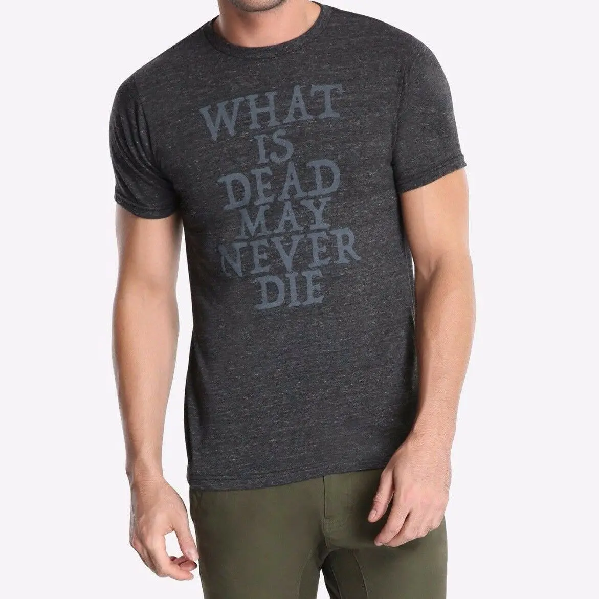 Футболка с надписью Game Of Thrones WHAT IS DEAD MAY NEVER DIE HOUSE NWT Лицензированная летняя