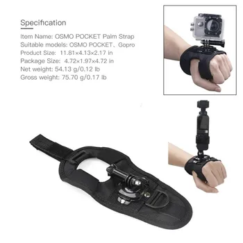 360 Degree Rotation Hand Strap Wrist Belt Fixed Belt Adapter Gimbal Expansion Kit for DJI Osmo Pocket
360 Degree Rotation Hand Strap Wrist Belt Fixed Belt Adapter Gimbal Expansion Kit for DJI Osmo Pocket